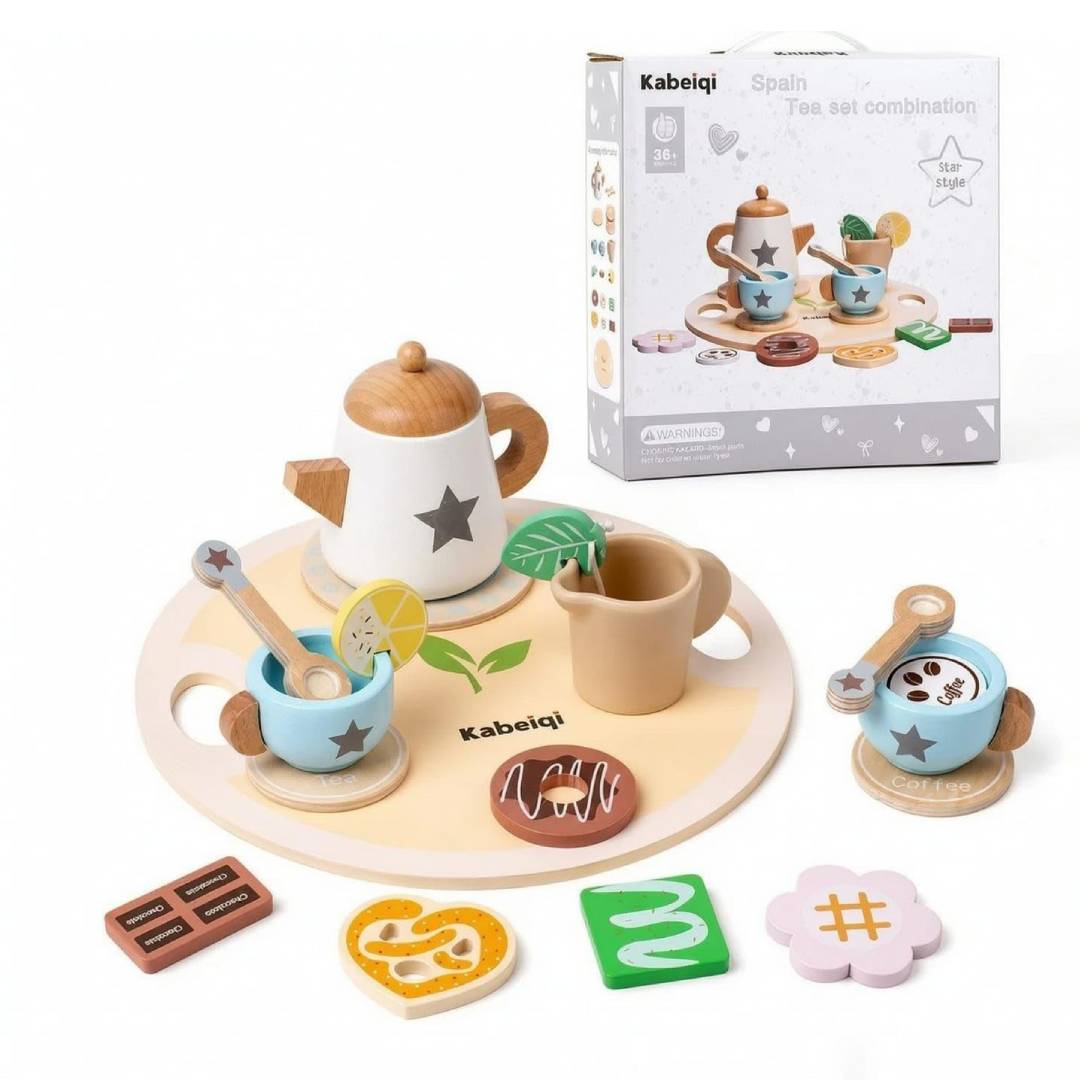 Set de té mágico Estrellas de Madera