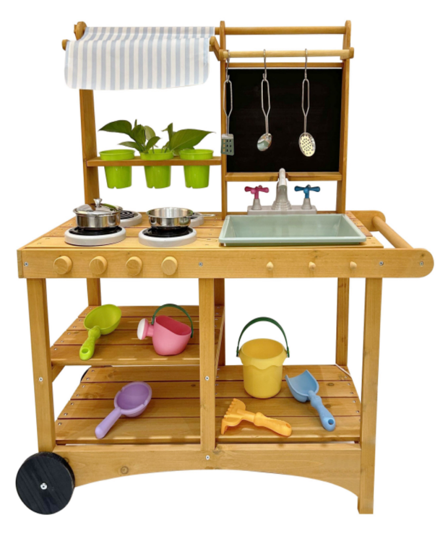 Cocinita y Jardinera de Exterior Móvil