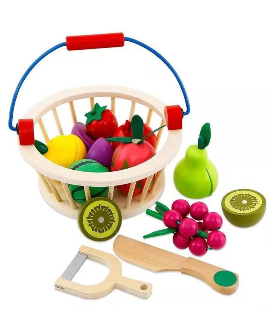 Cestita de frutas para cortar