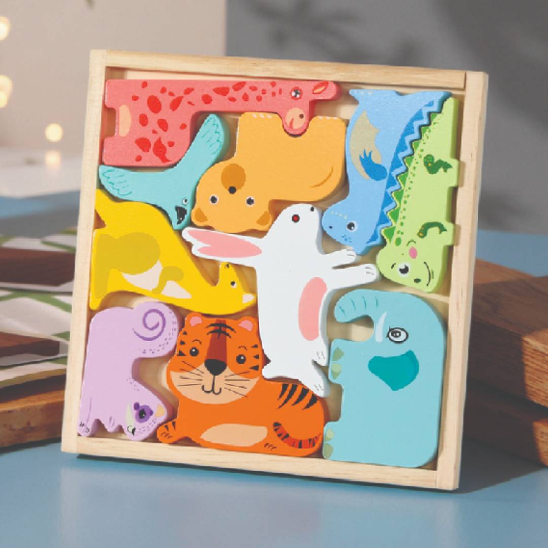 Puzzle 3D reino animal