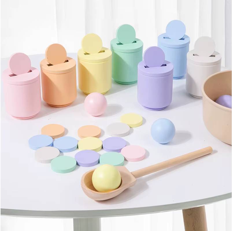 Cuenco de Colores Montessori Modelo Pastel