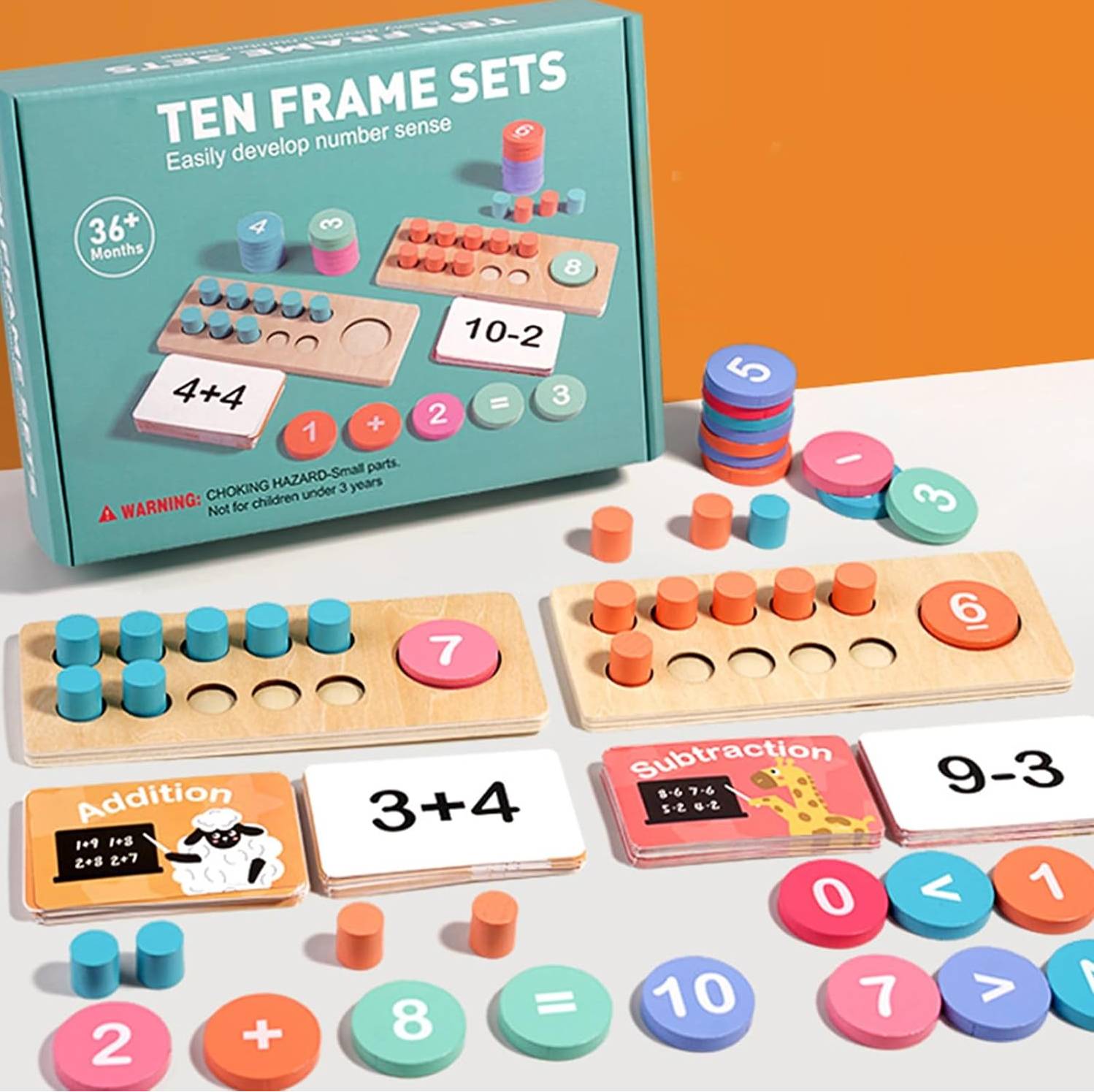 Set Didáctico de Matemáticas Ten Frame