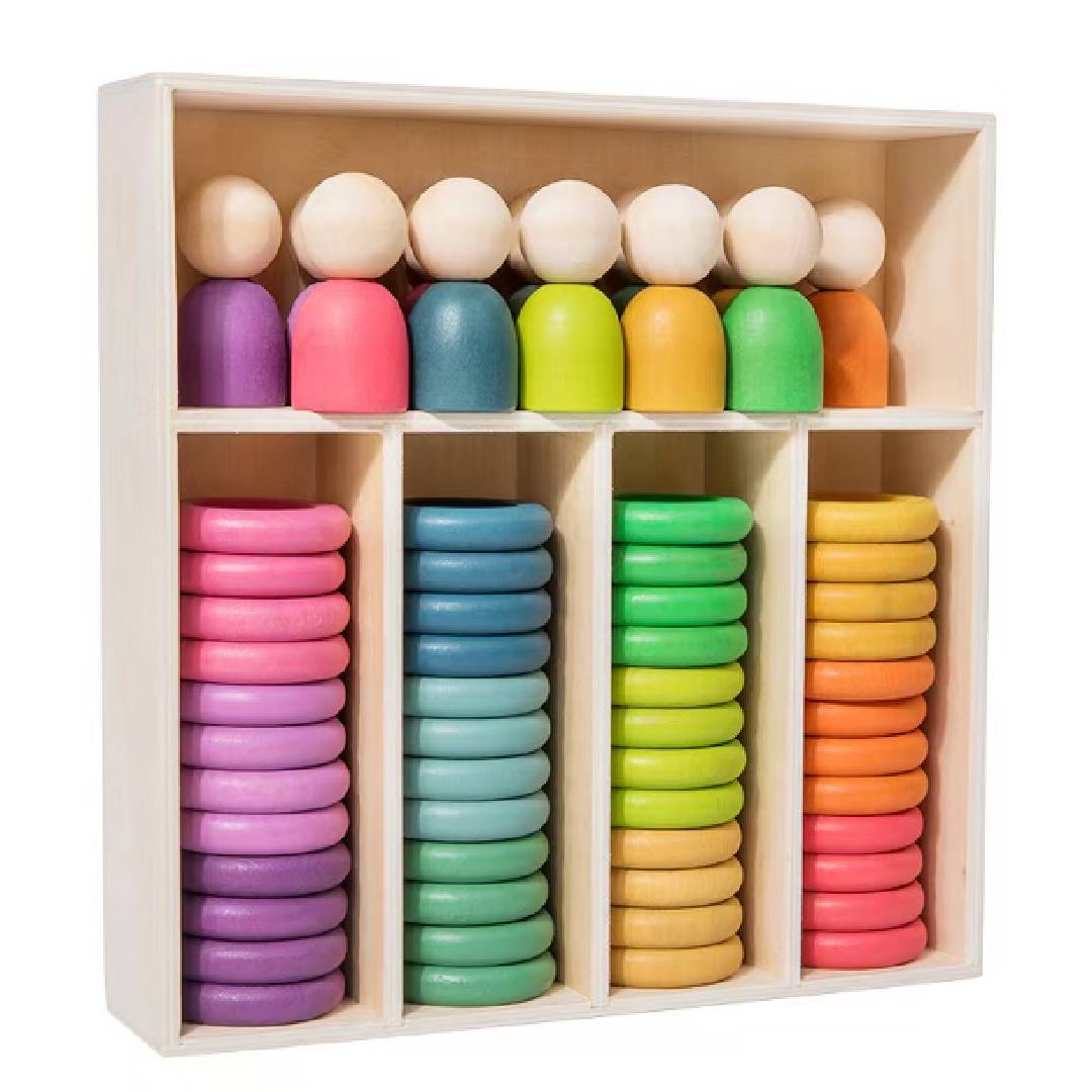 Figurines Peg Juego Waldorf